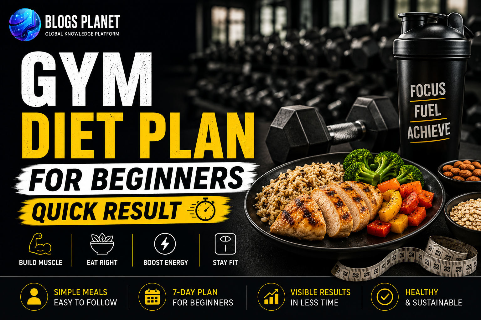 Gym Diet Plan for beginners